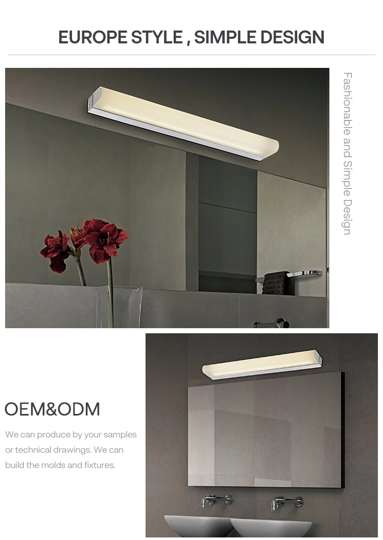 Factory Price Modern Style Wall Mounted LED Bathroom Mirror Light