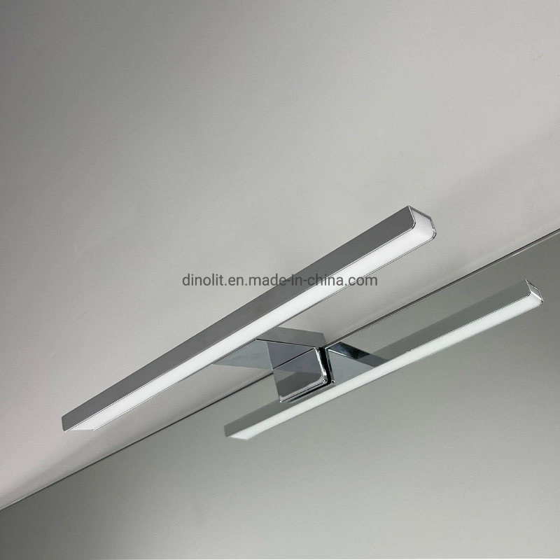 Luxury Chrome Surface Aluminum 40cm LED Bath Furniture Bathroom Cabinet Front Mirror Light 220V/110V IP44 CE RoHS with Touch