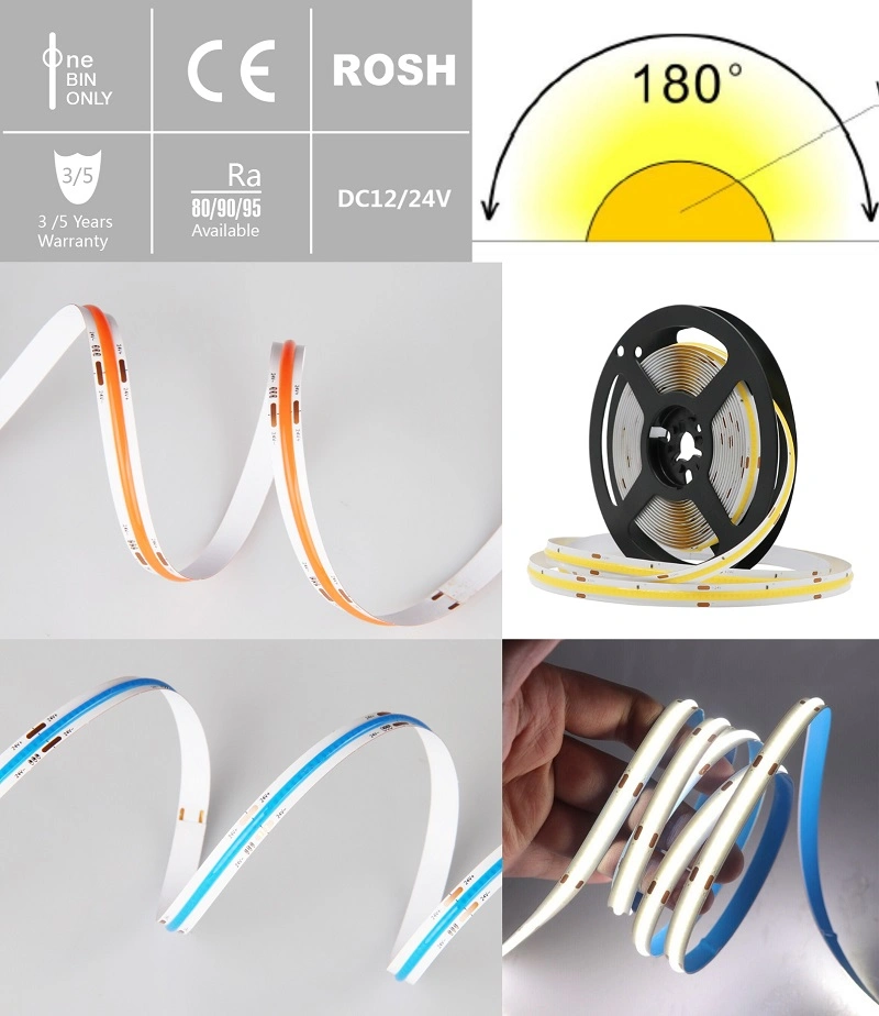 COB LED Rope Light High Density 512 LED Flexible Dotless